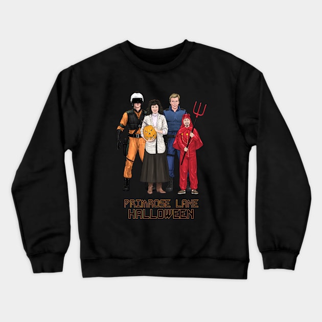 Primrose Lane Halloween Crewneck Sweatshirt by PreservedDragons